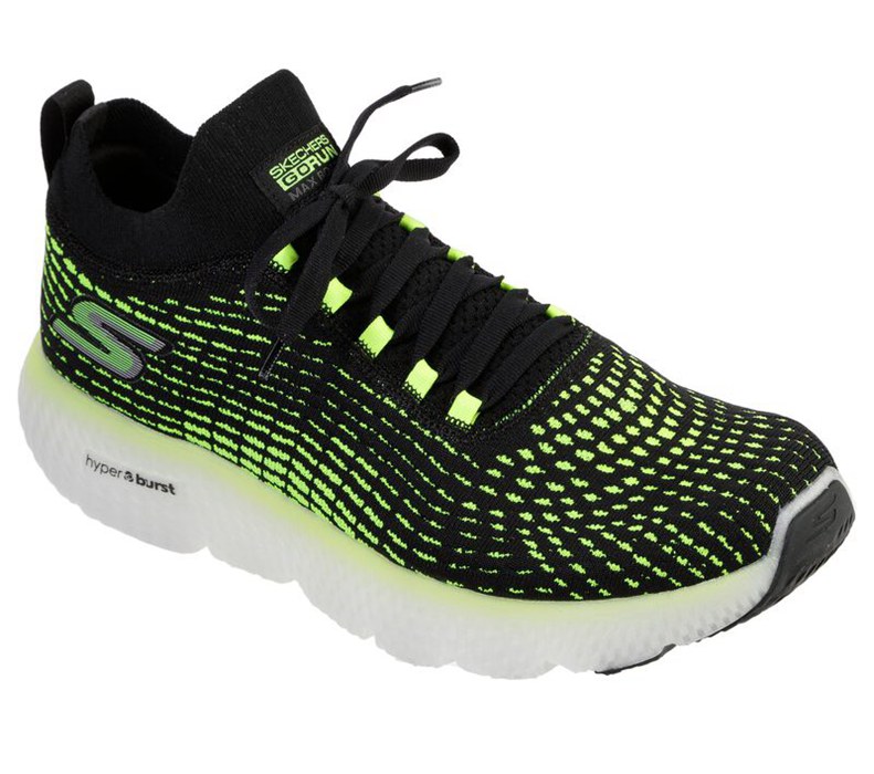 Skechers Herr Svarta/Ljus Gröna Sneakers - Gorun Maxroad 4 Hyper - Sverige (RWHPZ-1873)